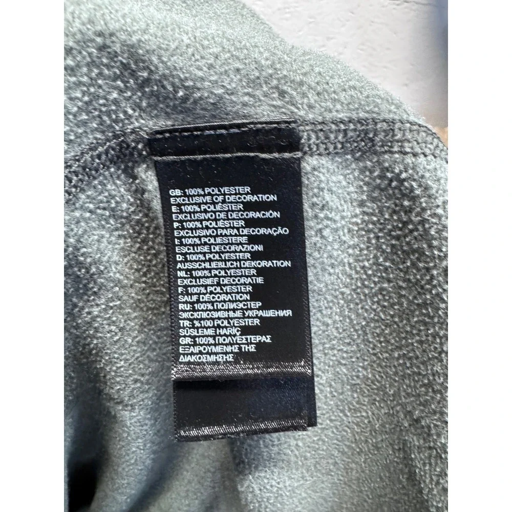 The North Face‎ Mens Large Gray Quarter Zip Pullover Zimmer Biomet Embroidered